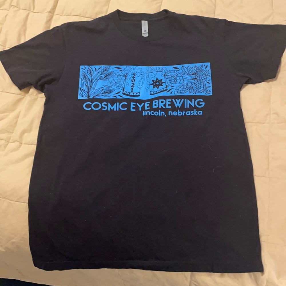 Next Level Apparel COSMIC EYE BREWING T-shirt.  Men’s Size Medium.
